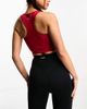 4505 ASOS 4505 Icon longline scoop neck medium support sports bra in red - 3