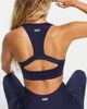 4505 ASOS 4505 medium support sports bra in navy sheen - 3