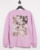 4505 ASOS 4505 unisex oversized long sleeve t-shirt with graphic-Pink - 1