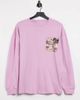 4505 ASOS 4505 unisex oversized long sleeve t-shirt with graphic-Pink - 2