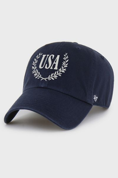 '47 Brand '47 Brand USA Clean Up Hat in Navy, Men's at Urban Outfitters