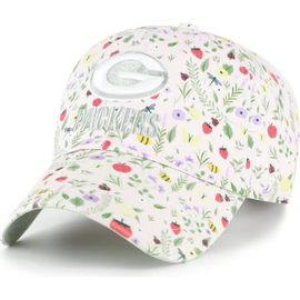 '47 Girls Youth '47  Light Pink Green Bay Packers Posey Clean Up Adjustable Hat 