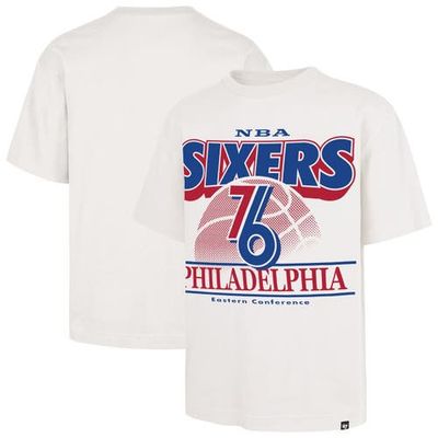 '47 Men's '47  White Philadelphia 76ers City Edition Shifty Foundation T-Shirt 