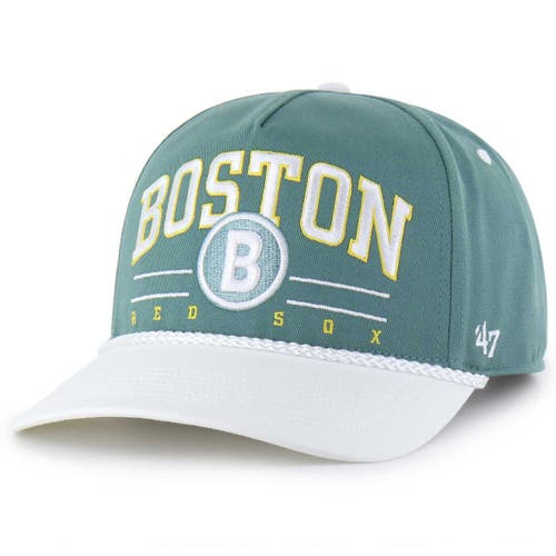 '47 Men's '47 Green Boston Red Sox City Connect Roscoe Rope Hitch Adjustable Hat 