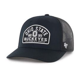 '47 Men's '47  Black Ohio State Buckeyes Leland Trucker Adjustable Hat 