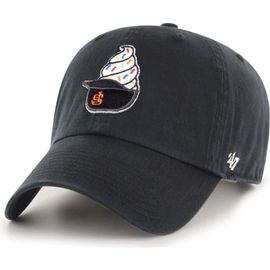 '47 Men's '47  Black San Francisco Giants Ice Cream Helmet Clean Up Adjustable Hat 