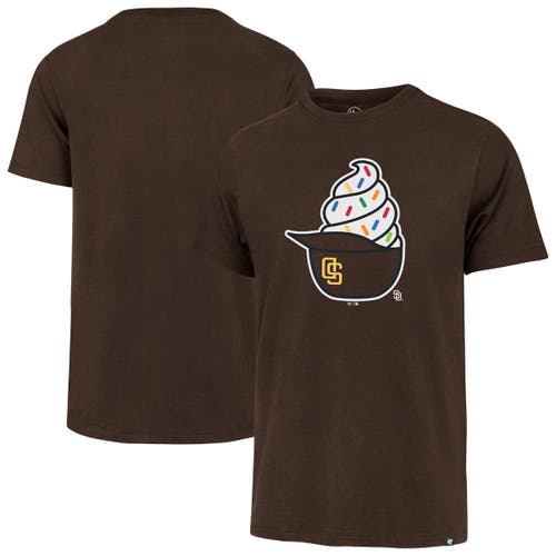 '47 Men's '47  Brown San Diego Padres Ice Cream Helmet Franklin T-Shirt 