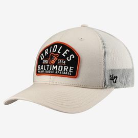 '47 Men's '47  Cream Baltimore Orioles Leland Adjustable Trucker Hat 