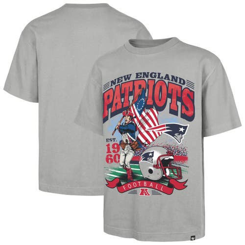 '47 Men's '47  Gray New England Patriots Regional Foundation T-Shirt 