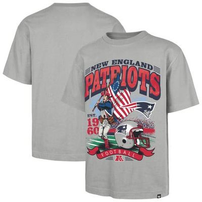 '47 Men's '47  Gray New England Patriots Regional Foundation T-Shirt 
