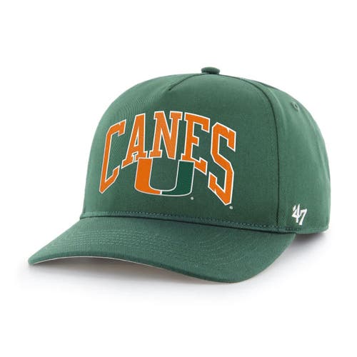 '47 Men's '47  Green Miami Hurricanes Walk Tall Hitch Adjustable Hat 