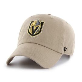 '47 Men's '47  Khaki Vegas Golden Knights Logo Clean Up Adjustable Hat 