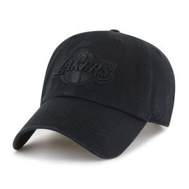 '47 Men's '47  Los Angeles Lakers Black on Black Clean Up Adjustable Hat 