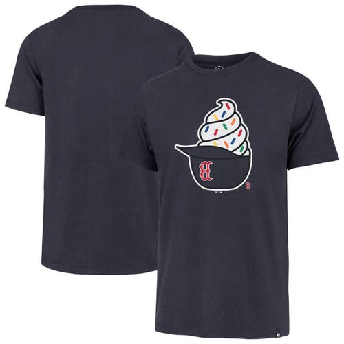 '47 Men's '47  Navy Boston Red Sox Ice Cream Helmet Franklin T-Shirt 