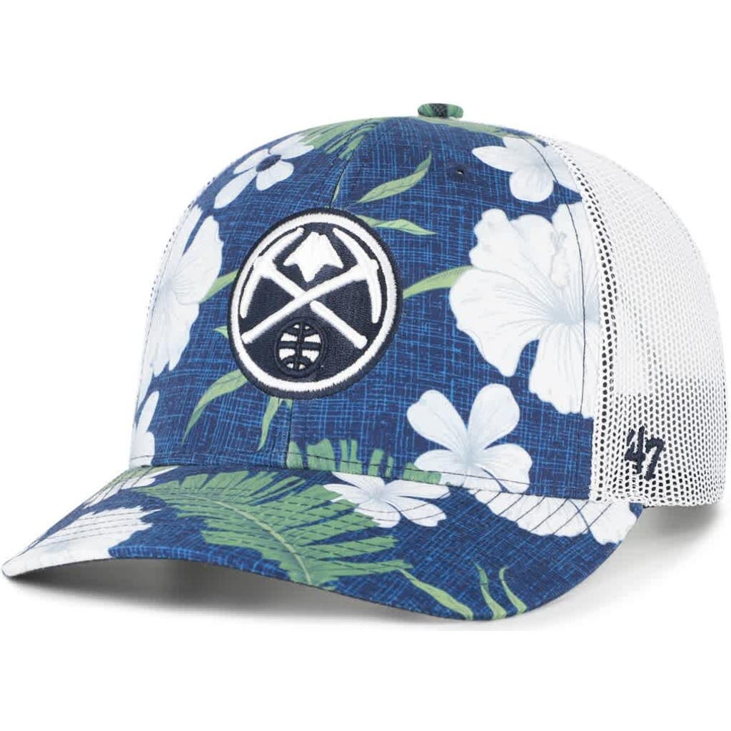 '47 Men's '47  Navy Denver Nuggets Beach Side Trucker Adjustable Hat 