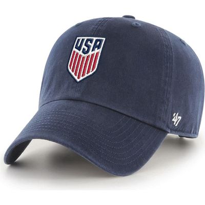 '47 Men's '47  Navy USMNT Crest Clean Up Adjustable Hat 