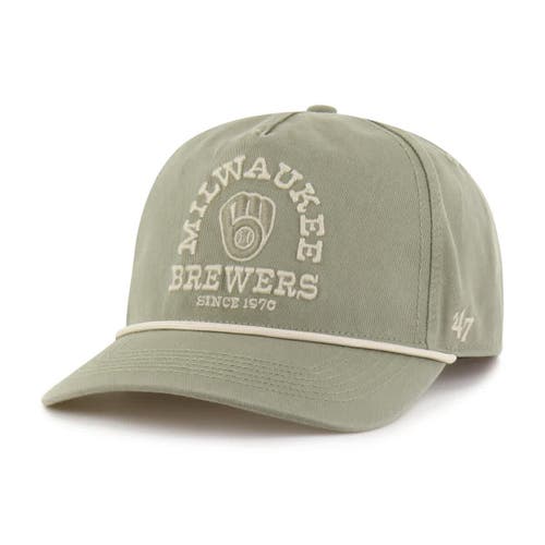 '47 Men's '47  Olive Milwaukee Brewers Canyon Ranchero Hitch Adjustable Hat 