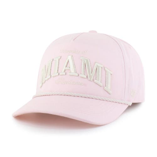 '47 Men's '47  Pink Miami Hurricanes Gelato Hitch Adjustable Hat 