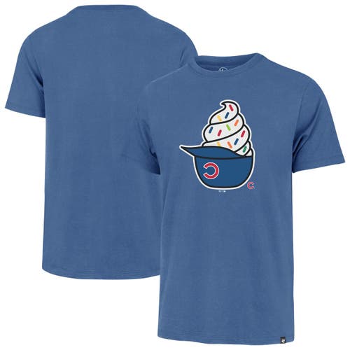 '47 Men's '47  Royal Chicago Cubs Ice Cream Helmet Franklin T-Shirt 