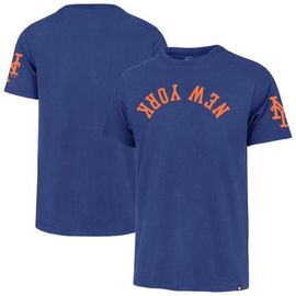 '47 Men's '47  Royal New York Mets Upside Down Two-Peat Franklin T-Shirt 