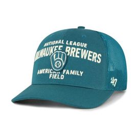 '47 Men's '47  Teal Milwaukee Brewers Contemporary Hitch Adjustable Trucker Hat 