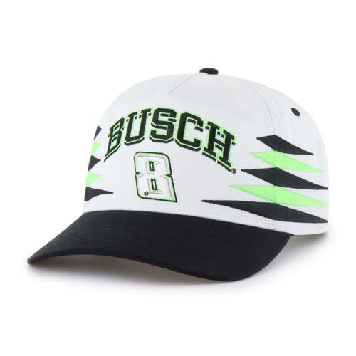 '47 Men's '47  White Kyle Busch  Diamond Cut Hitch Adjustable Hat 
