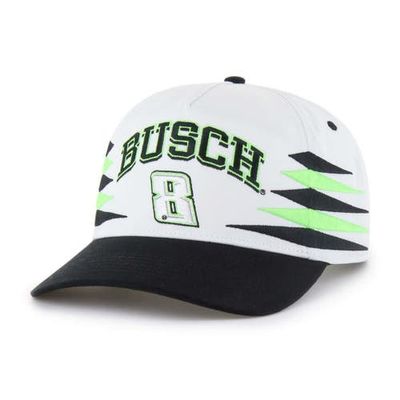 '47 Men's '47  White Kyle Busch  Diamond Cut Hitch Adjustable Hat 