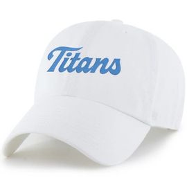 '47 Men's '47  White Tennessee Titans Script Clean Up Adjustable Hat 