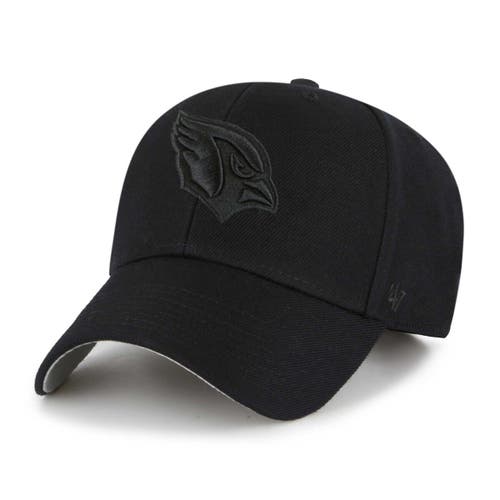 '47 Men's '47 Black Arizona Cardinals Tonal MVP Adjustable Hat 