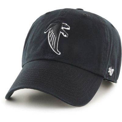 '47 Men's '47 Black Atlanta Falcons Clean Up Legacy Adjustable Hat 