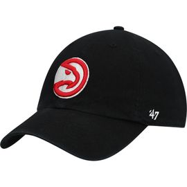 '47 Men's '47 Black Atlanta Hawks Team Clean Up Adjustable Hat 