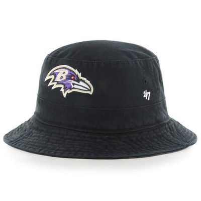'47 Men's '47 Black Baltimore Ravens Primary Bucket Hat 