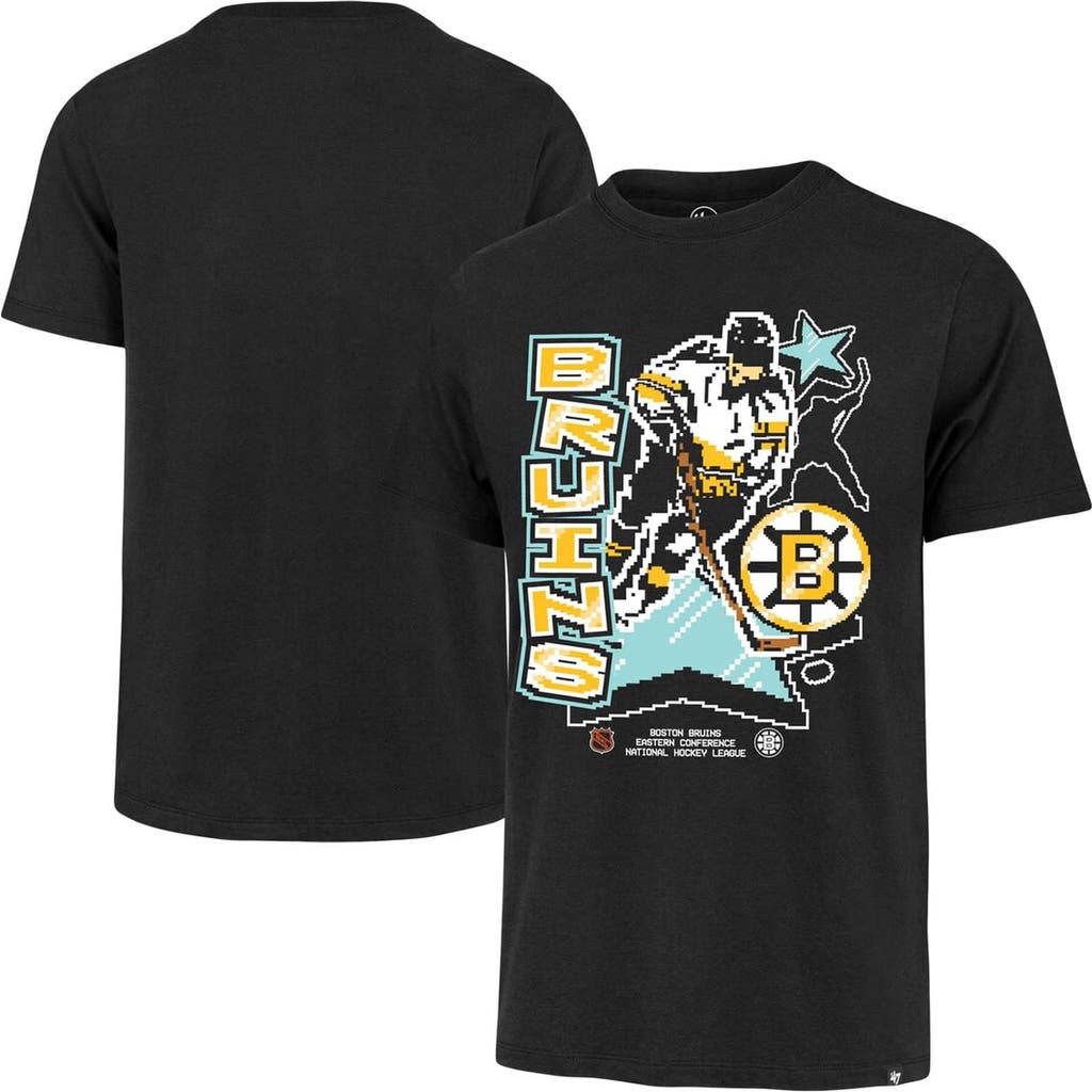 '47 Men's '47 Black Boston Bruins Lamp Lighter Franklin T-Shirt 