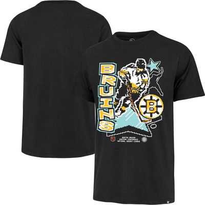 '47 Men's '47 Black Boston Bruins Lamp Lighter Franklin T-Shirt 