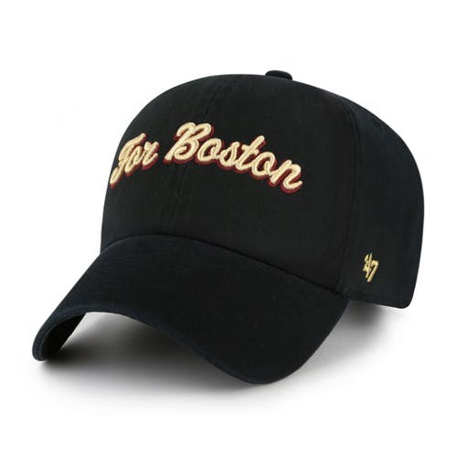 '47 Men's '47 Black Boston College Eagles Clean Up Adjustable Hat 