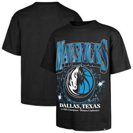 '47 Men's '47 Black Dallas Mavericks Past Champs Collection Flashbulb Foundation T-Shirt 