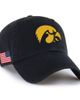 '47 Men's '47 Black Iowa Hawkeyes Americana Heritage Clean Up Adjustable Hat  - 1