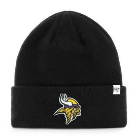'47 Men's '47 Black Minnesota Vikings Secondary Basic Cuffed Knit Hat 