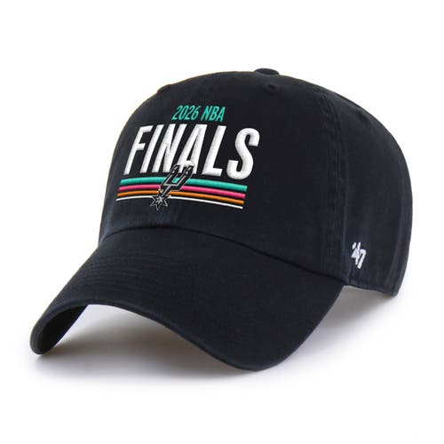 '47 Men's '47 Black San Antonio Spurs 2026 NBA Finals Clean Up Adjustable Hat 