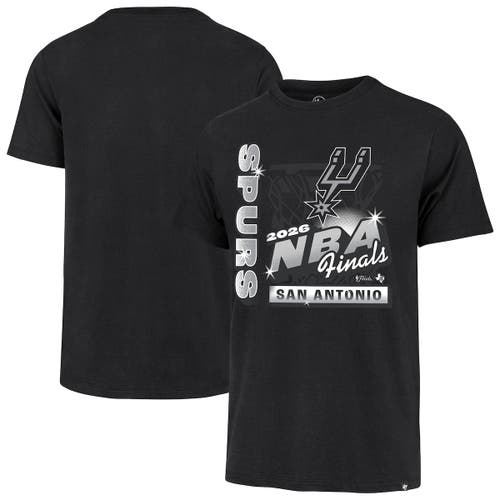 '47 Men's '47 Black San Antonio Spurs 2026 NBA Finals ID Franklin T-Shirt 