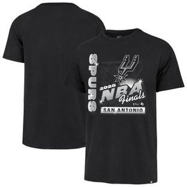 '47 Men's '47 Black San Antonio Spurs 2026 NBA Finals ID Franklin T-Shirt 