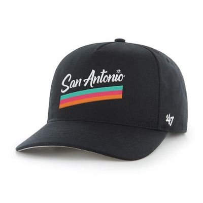 '47 Men's '47 Black San Antonio Spurs Graphic Hitch Adjustable Hat 