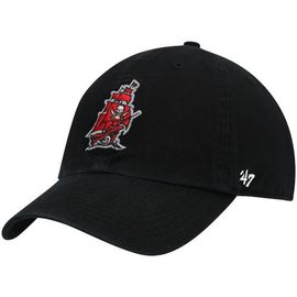 '47 Men's '47 Black Tampa Bay Buccaneers Clean Up Alternate Adjustable Hat 