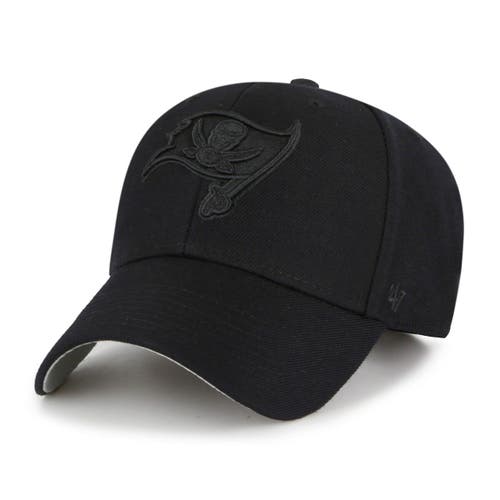 '47 Men's '47 Black Tampa Bay Buccaneers Tonal MVP Adjustable Hat 
