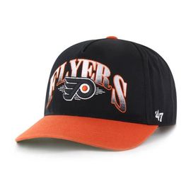 '47 Men's '47 Black/Orange Philadelphia Flyers Atkin Vintage Relaxed Hitch Adjustable Hat 