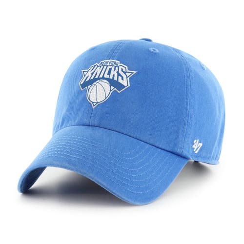 '47 Men's '47 Blue New York Knicks Color Pack Clean Up Adjustable Hat 