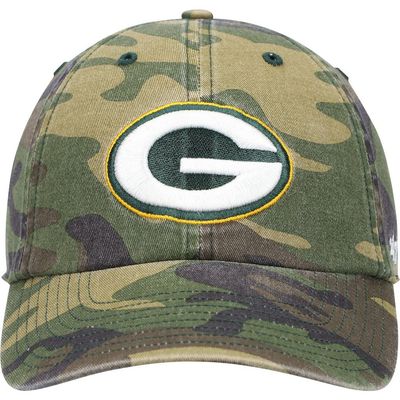 '47 Men's '47 Camo Green Bay Packers Woodland Clean Up Adjustable Hat 