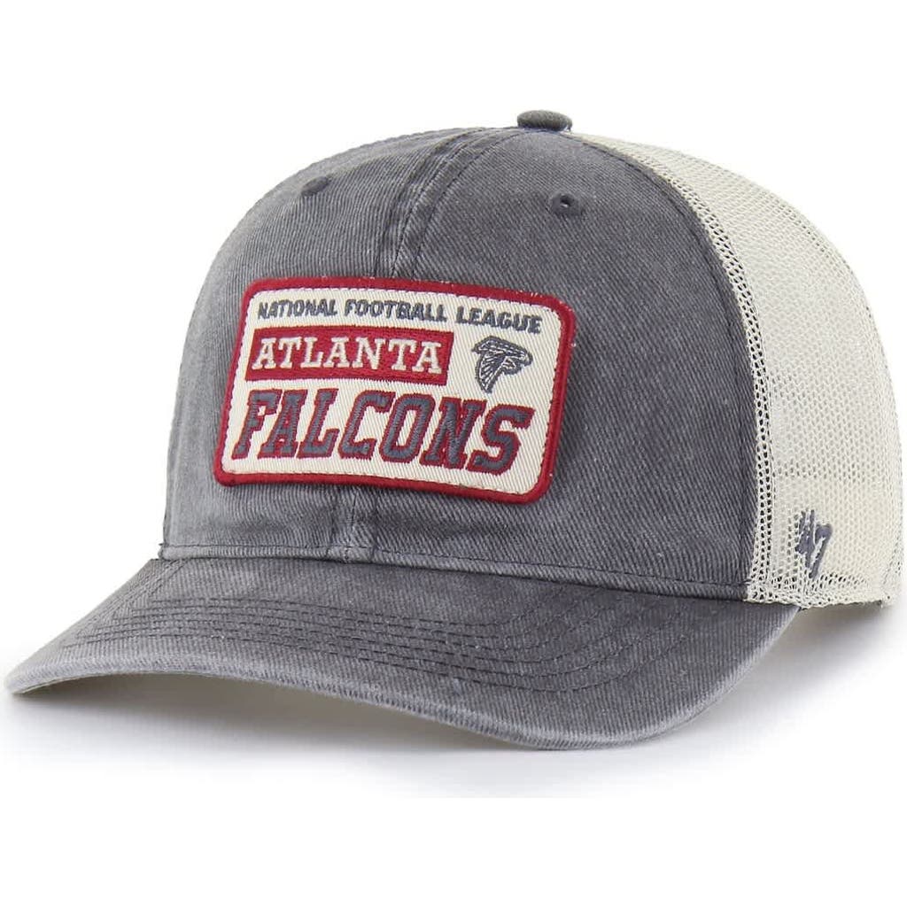'47 Men's '47 Charcoal Atlanta Falcons Canteen Relaxed Trucker Adjustable Hat 
