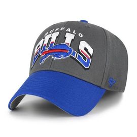 '47 Men's '47 Charcoal Buffalo Bills Split Block MVP Adjustable Hat 