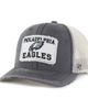 '47 Men's '47 Charcoal Philadelphia Eagles Egremont Well-Worn Adjustable Trucker Hat  - 1